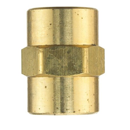 Jmf Company 1/8 in. FPT X 1/8 in. D FPT Brass Coupling 4338570